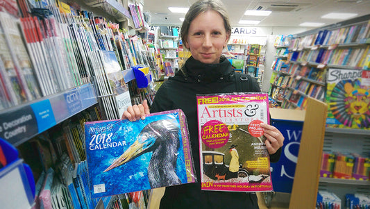 'The Stork' featured on Artists & Illustrators 2018 Calendar