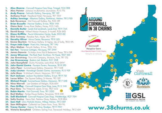 Cornwall Hospice Milk Churn Trail