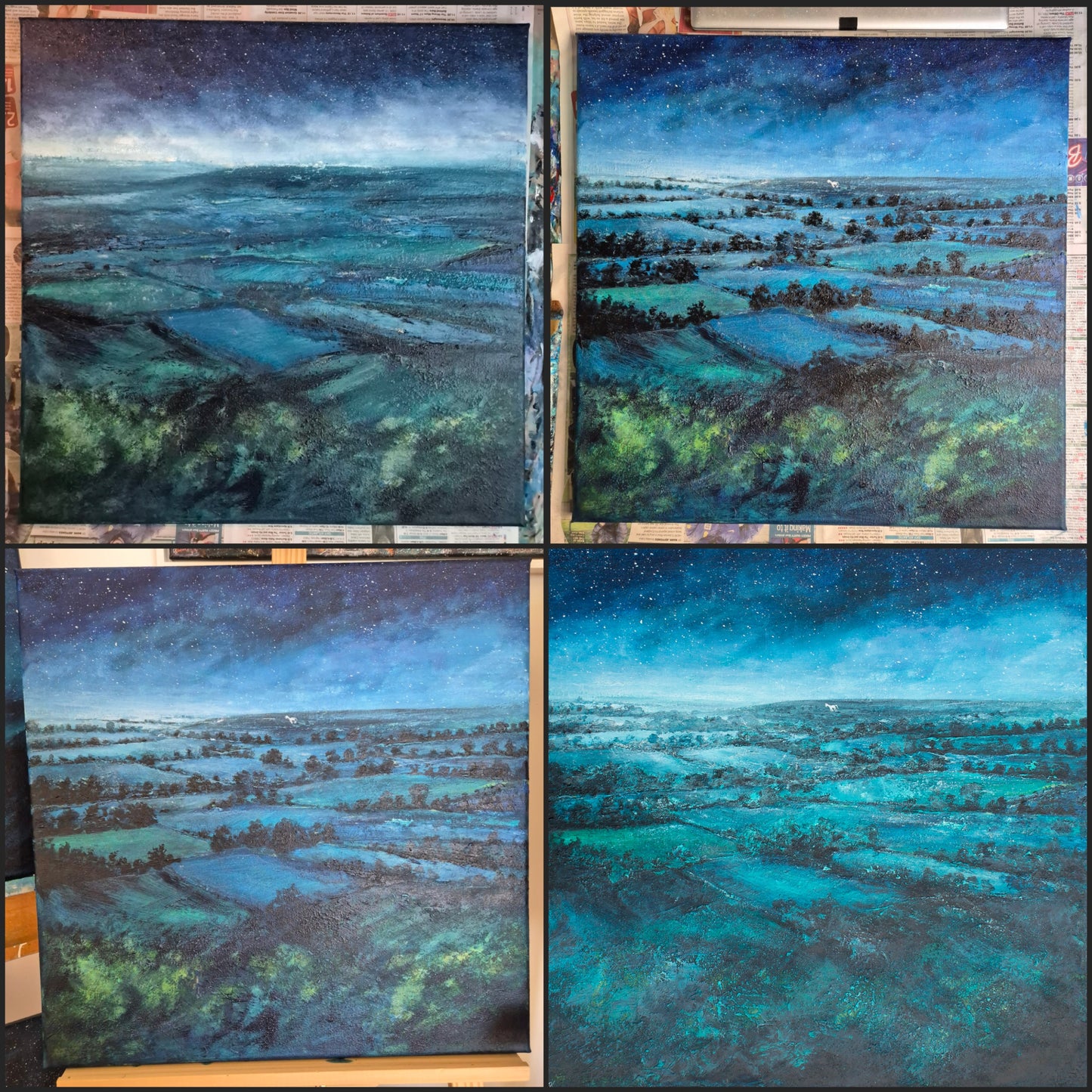 Nightfall on the Downs Original Art