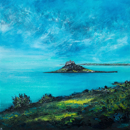 St Michael's Mount Across the Bay Art Print
