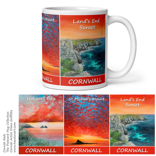 Cornish Reds Postcard Mug