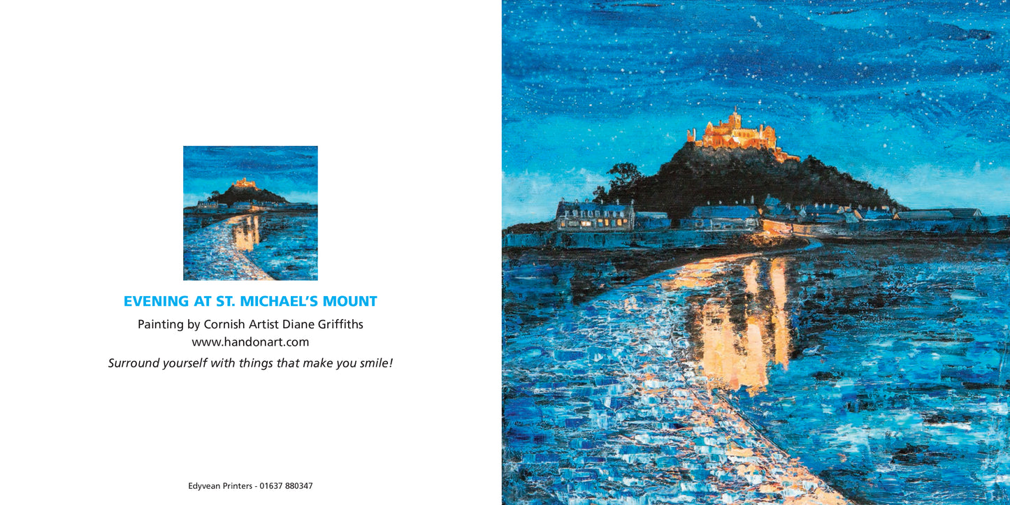 Evening at St Michael's Mount Greeting Card