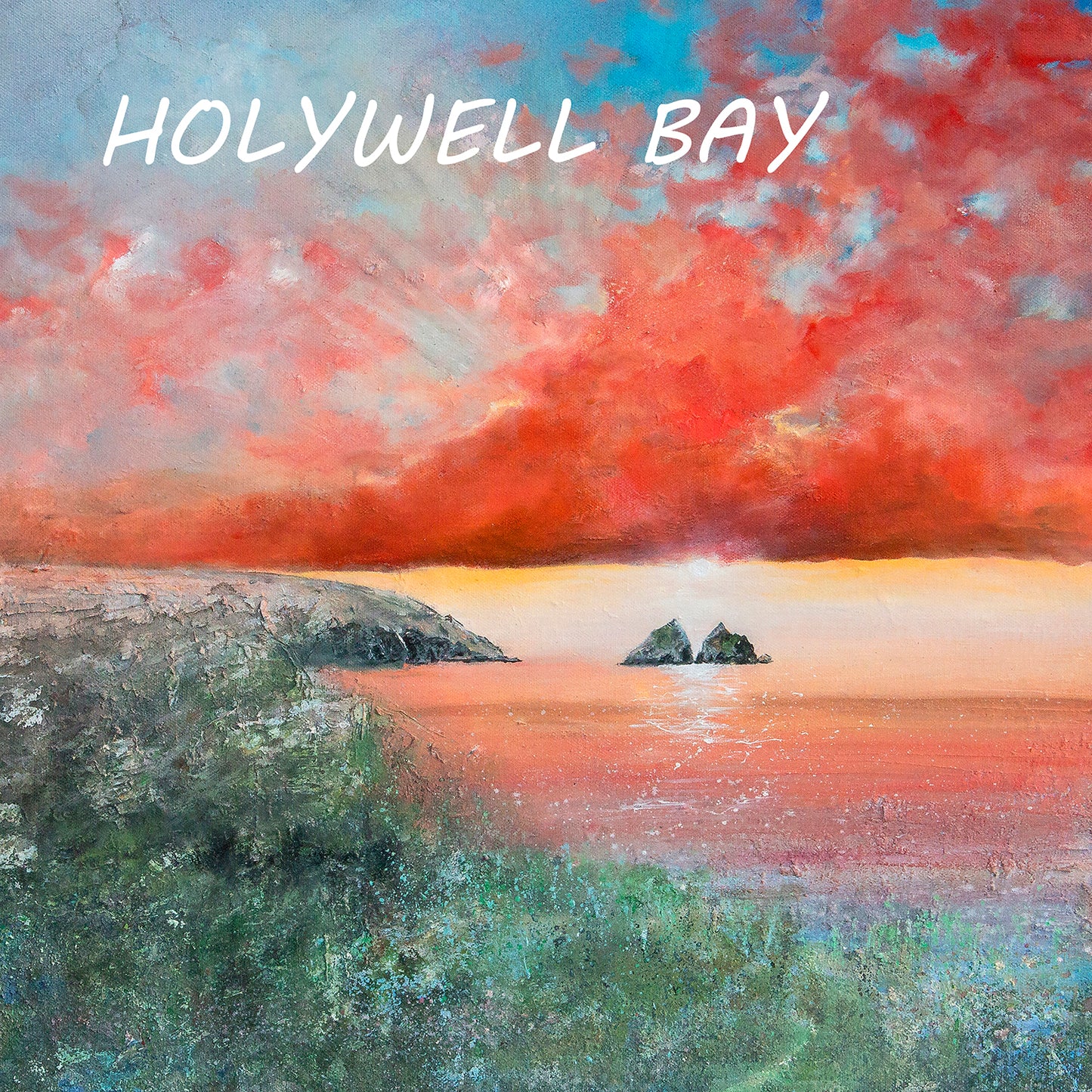 Holywell Bay Sunset Magnet