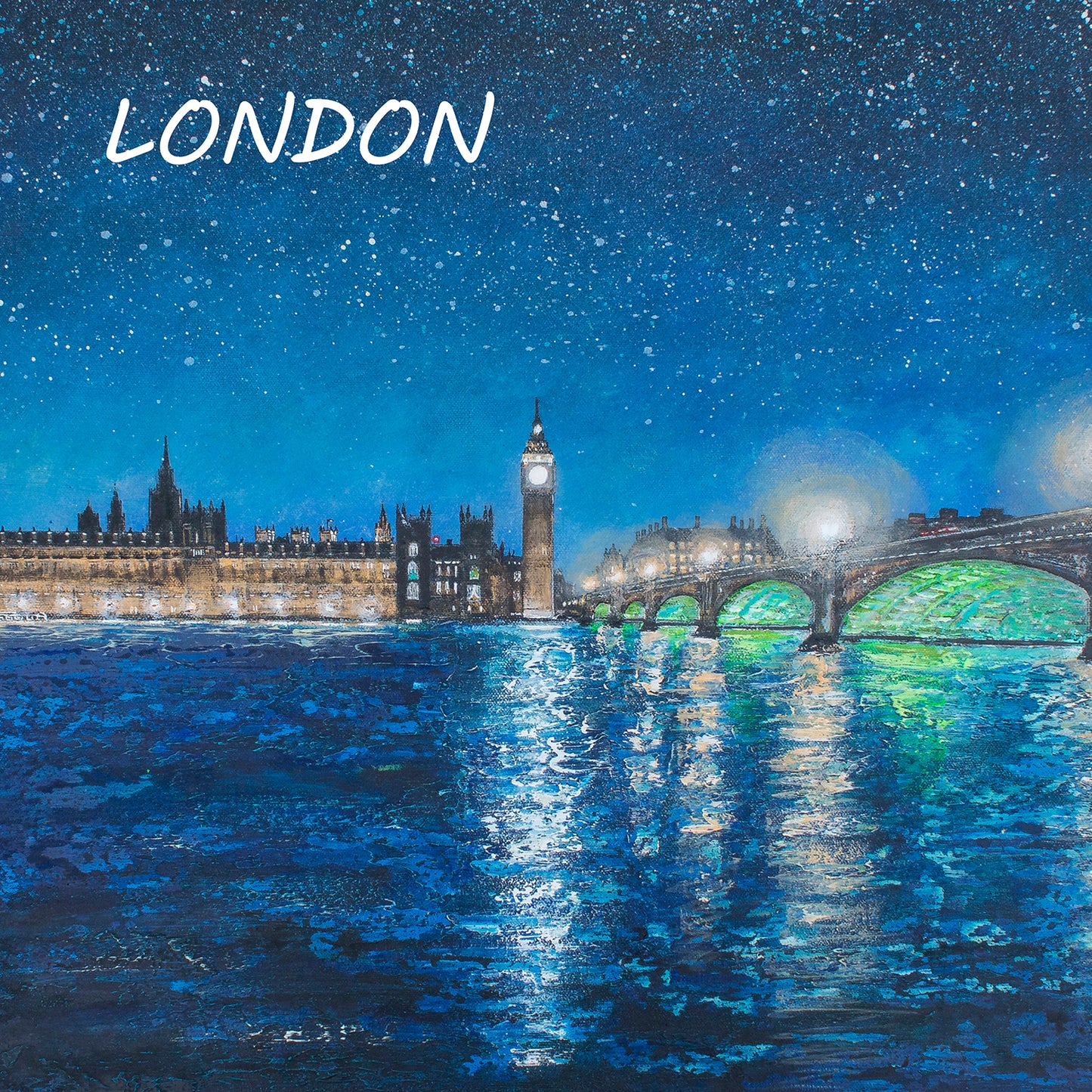 Nightfall over the Thames Magnet