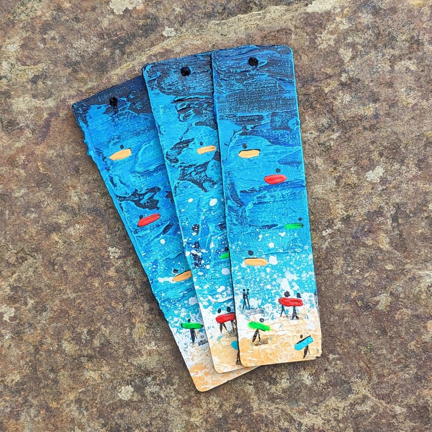 Hand Painted Bookmark - Newquay