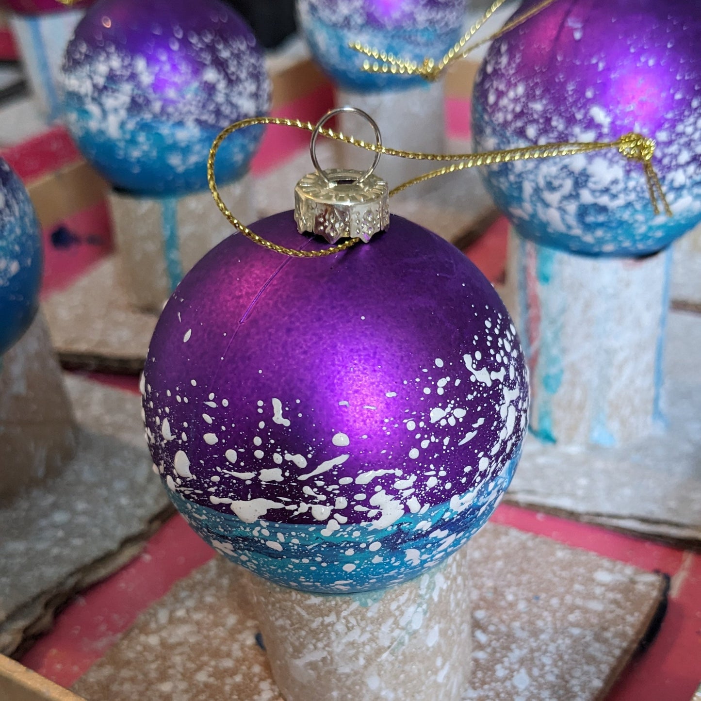Hand Painted Bauble - Torquay - Choose Colour
