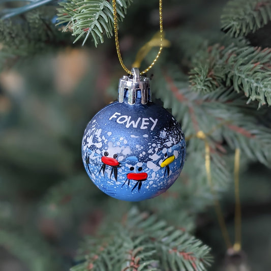 Hand Painted Bauble Small - Fowey