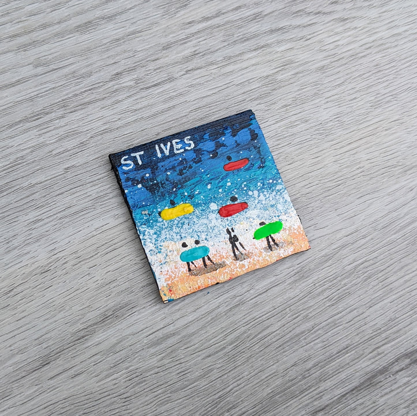 Hand Painted Fridge Magnet - St Ives