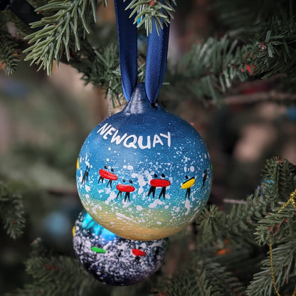 Hand Painted Ceramic Bauble - Newquay
