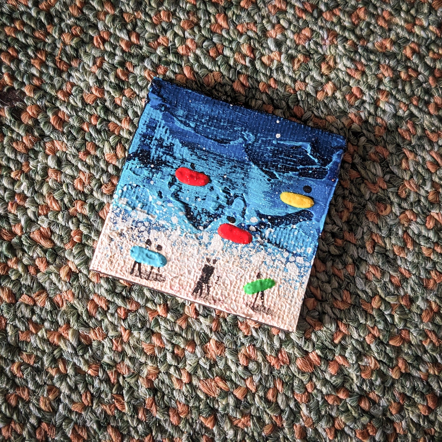 Hand Painted Fridge Magnet - Newquay