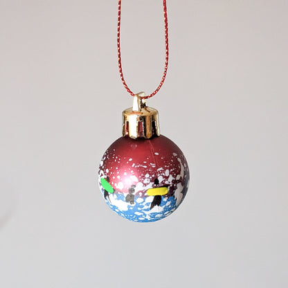 Hand Painted Bauble Extra Small - Red