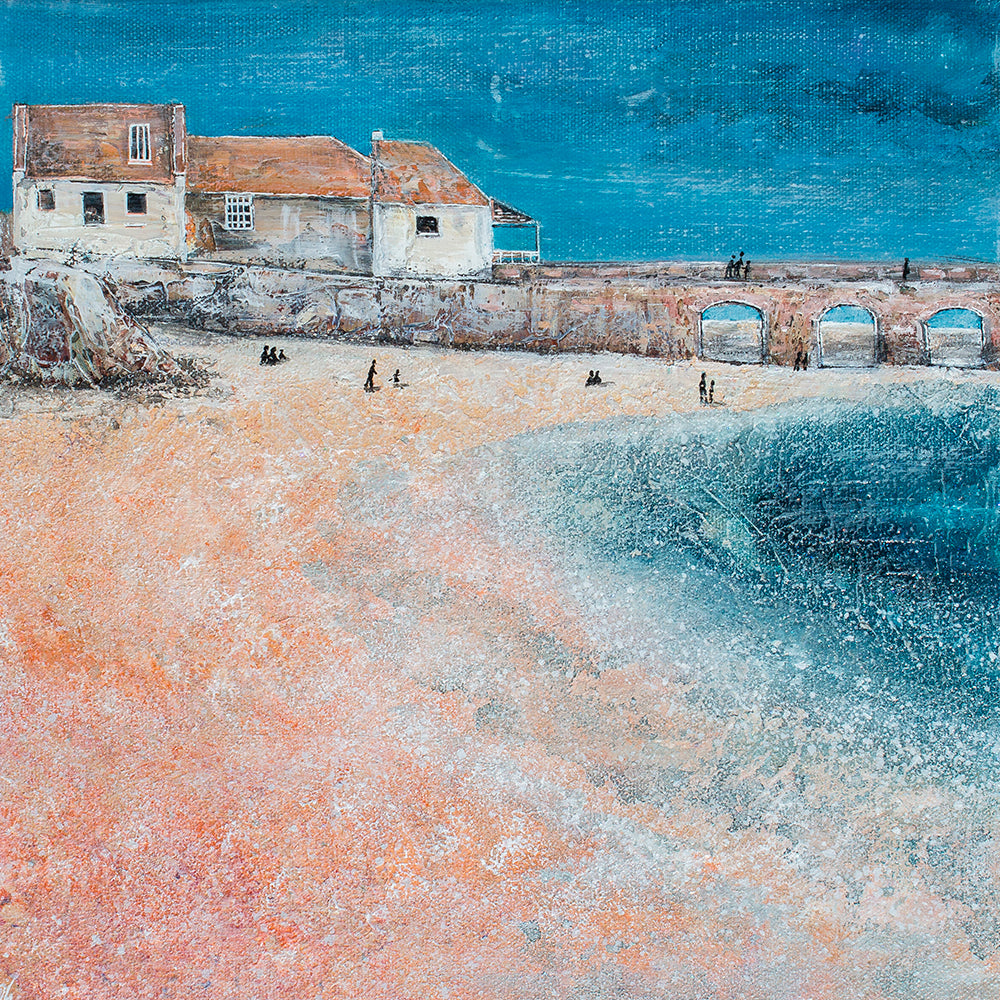 Quiet Beach Moments Greeting Card