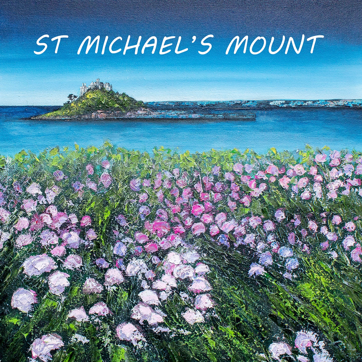 Sea Thrift through to St Michael's Mount Magnet
