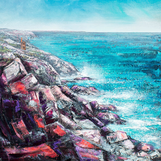 Wheal Coates Coastline Art Print