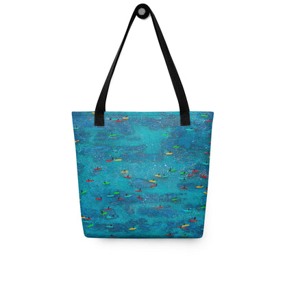 Waiting for Waves Tote Bag