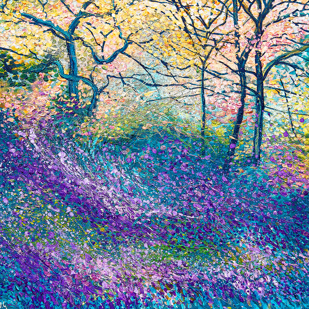 Bluebell Woodland Original Art