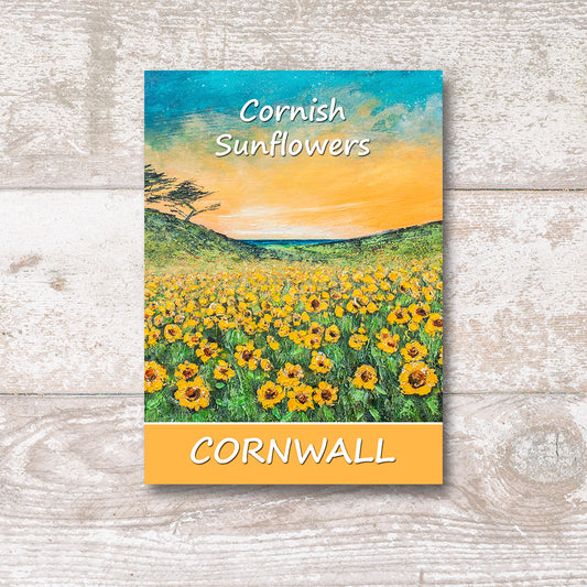 Cornish Sunflowers Postcard