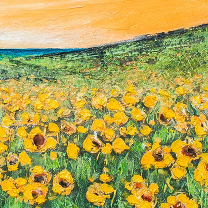 Cornish Sunflowers Original Art