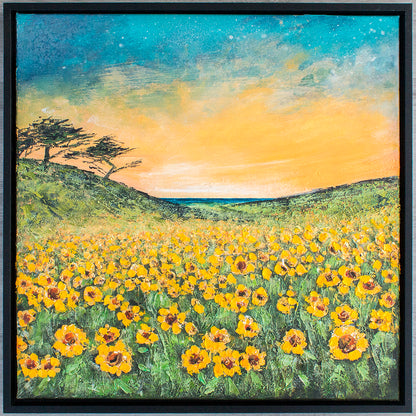 Cornish Sunflowers Original Art