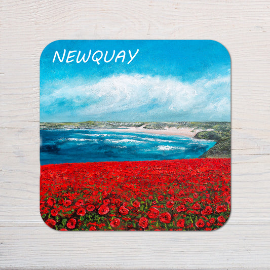 Poppy Fields looking towards Crantock Coaster