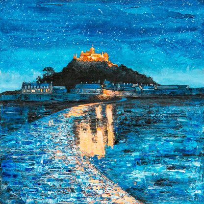 Evening at St Michael's Mount Greeting Card