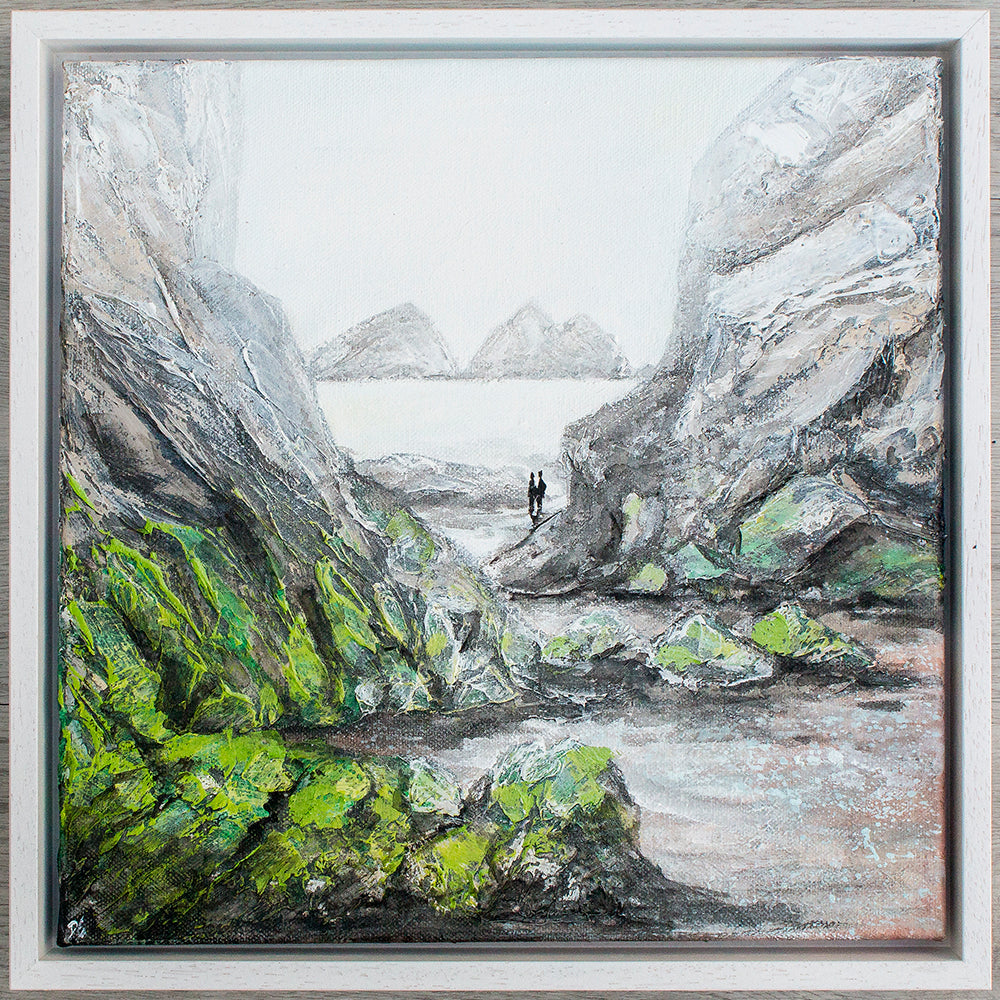 Glimpse Through to Gull Rocks Original Art (Holywell Bay)