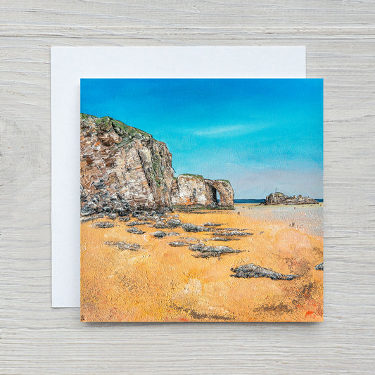 Perranporth Beach Greeting Card