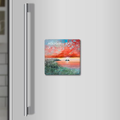 Holywell Bay Sunset Magnet