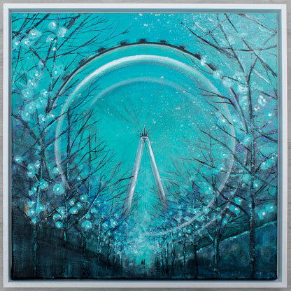 London Eye at Night Original Art