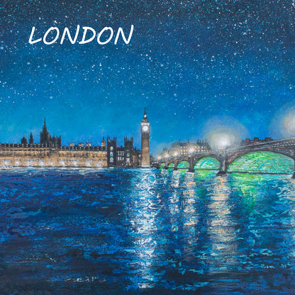 Nightfall over the Thames Magnet