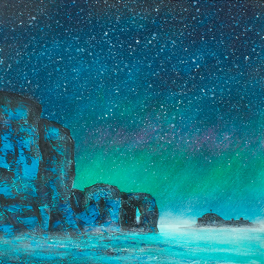 Misty Evening Perranporth Original Art