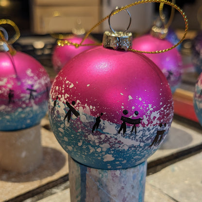 Hand Painted Bauble - Padstow - Choose Colour