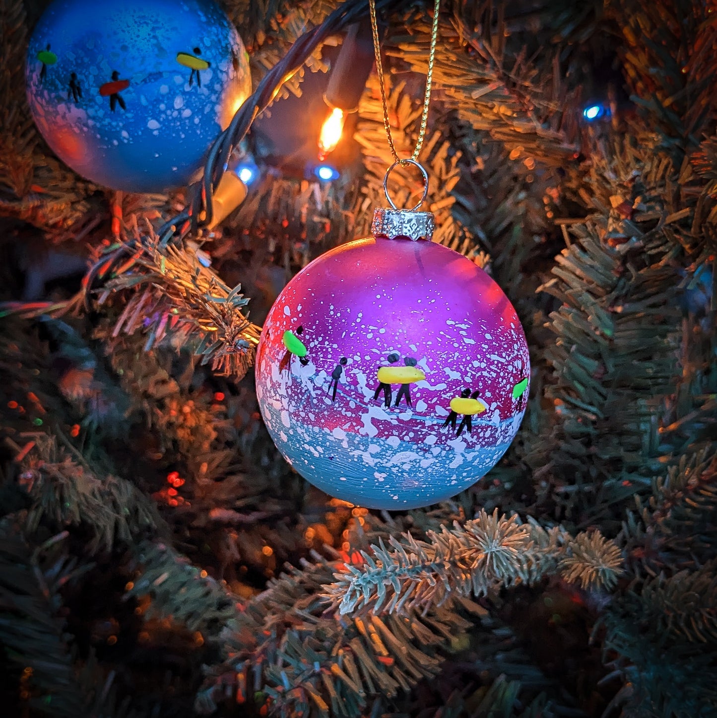 Hand Painted Bauble - Padstow - Choose Colour