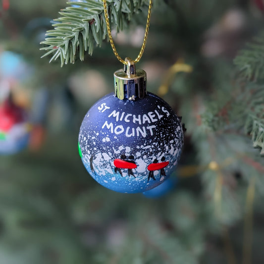 Hand Painted Bauble Small - St Michael's Mount