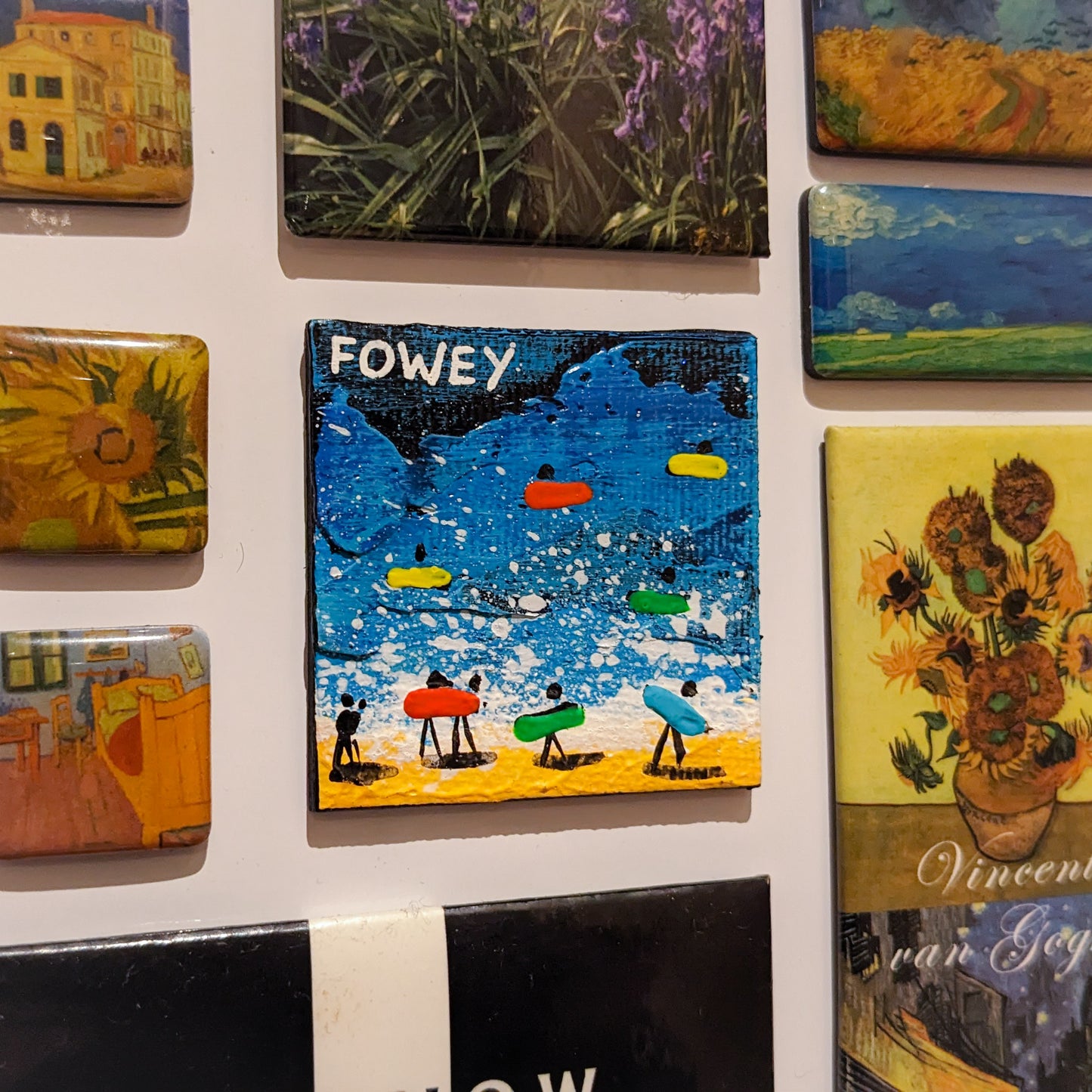 Hand Painted Fridge Magnet - Fowey