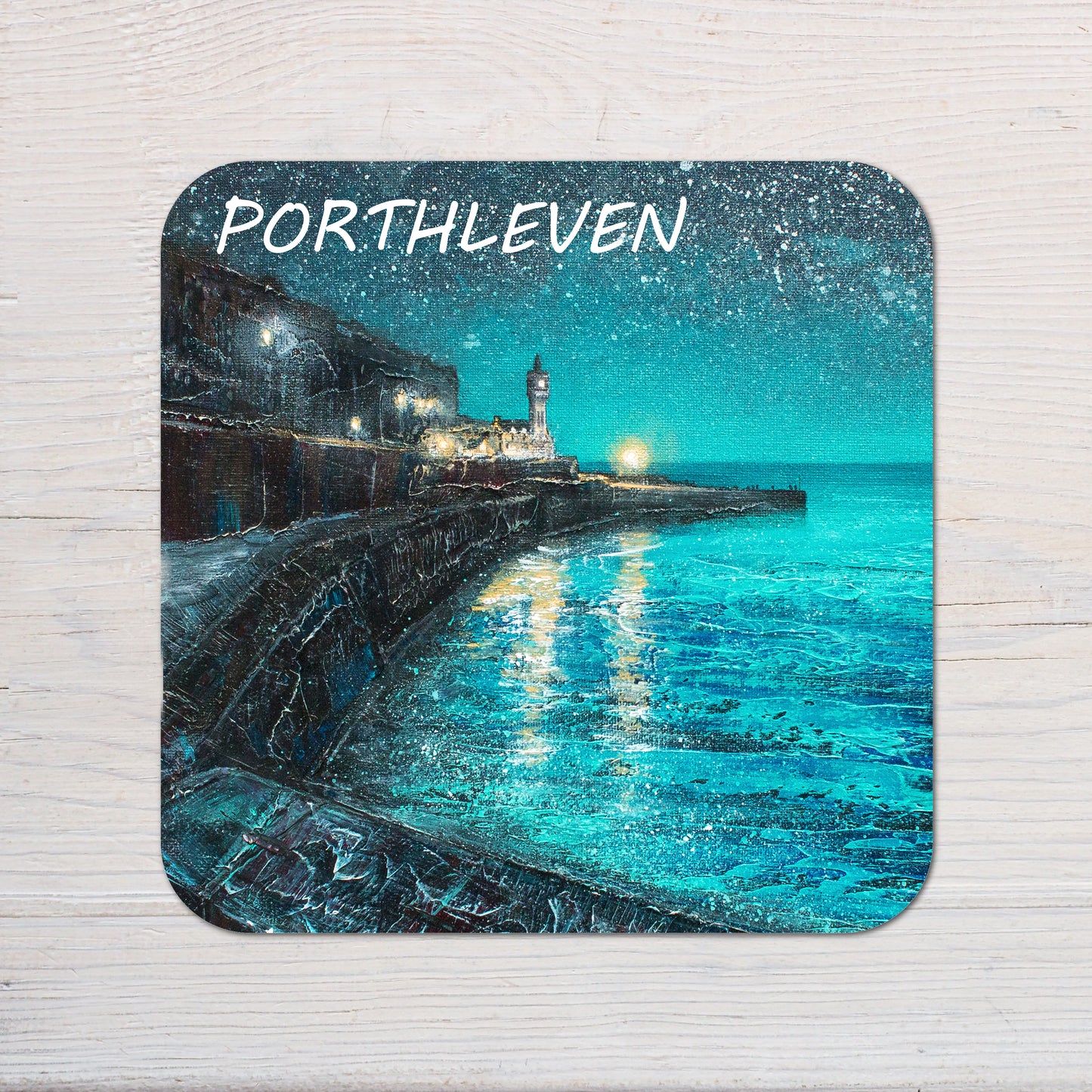 Evening Harbour Stroll (Porthleven) Coaster