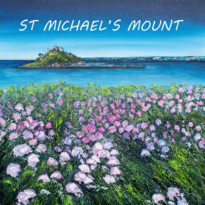 Sea Thrift through to St Michael's Mount Magnet
