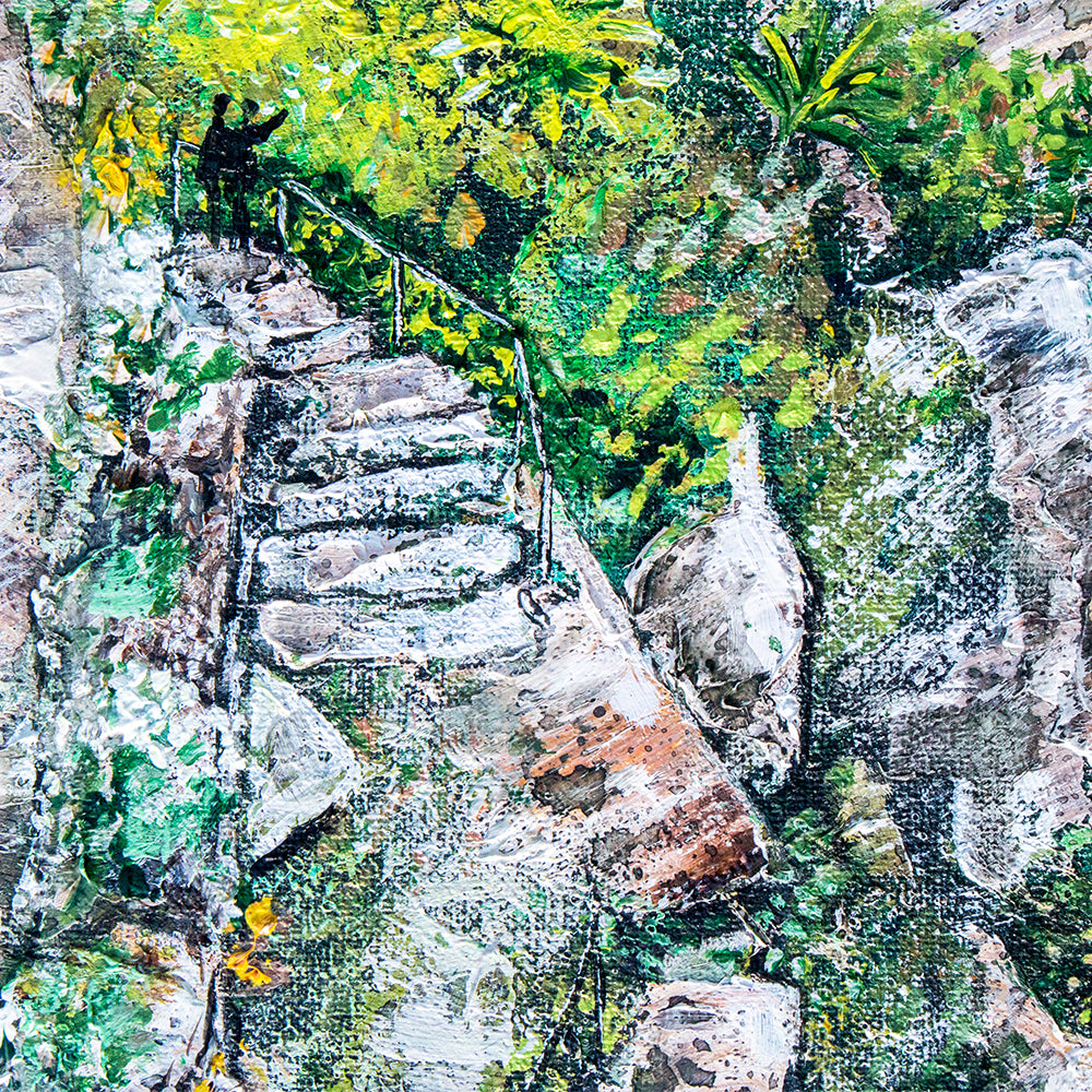 The Gardens Down to the Sea II Original Art (St Michael's Mount)