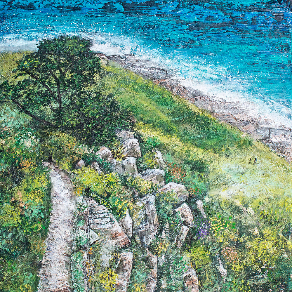 The Gardens Down to the Sea II Original Art (St Michael's Mount)