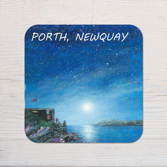 Tide by Moonlight (Porth) Coaster