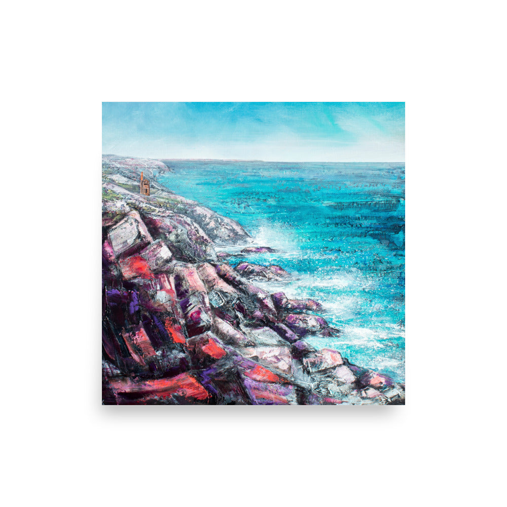 Wheal Coates Coastline Art Print