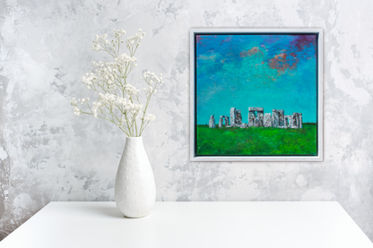 Visiting Stonehenge Original Art