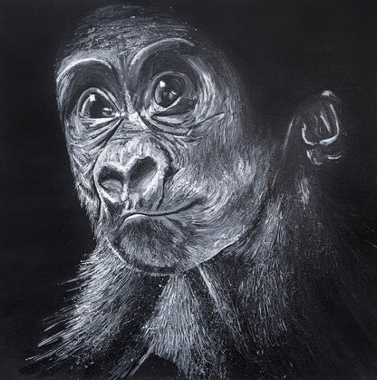 Baby Gorilla Art Print