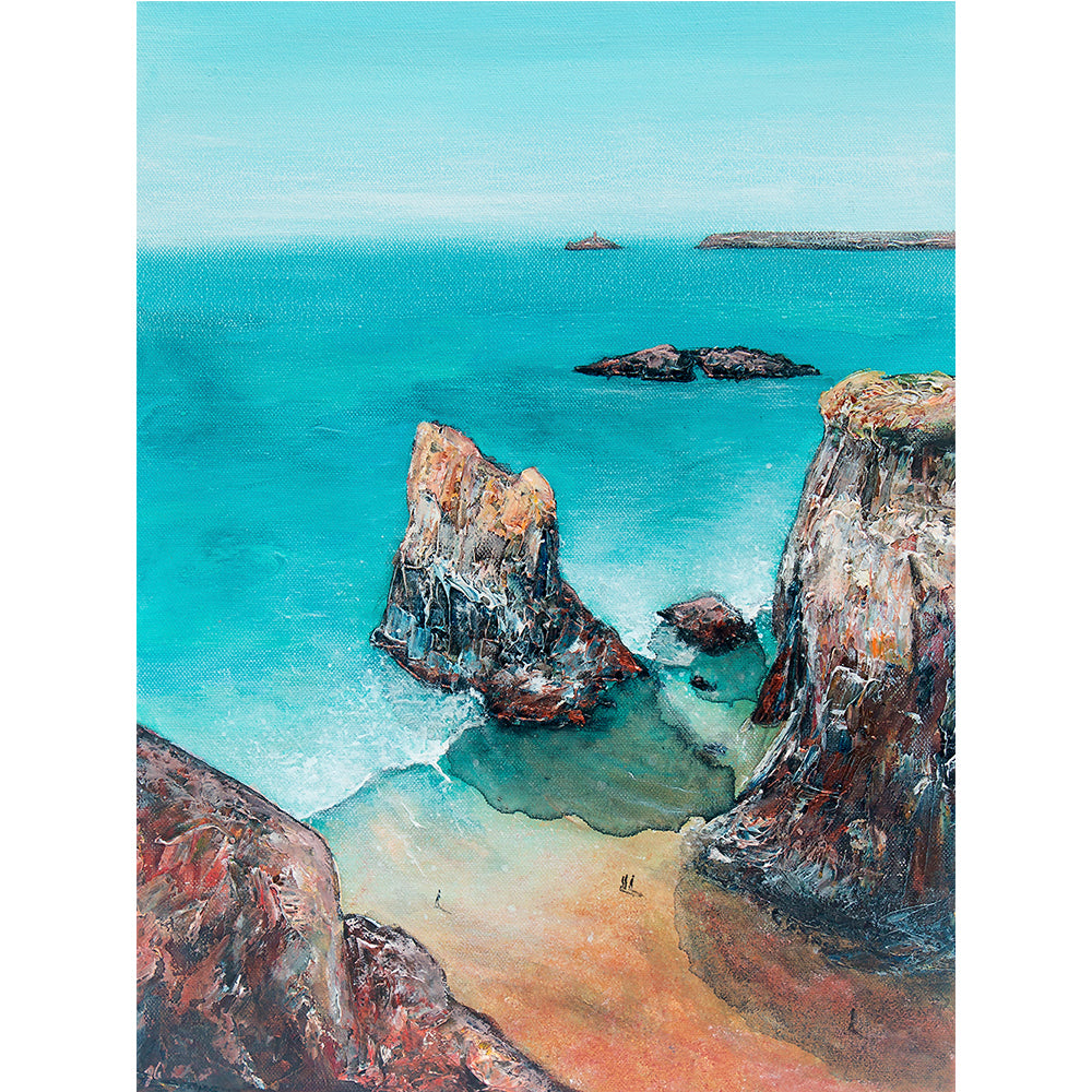 Cliffs at Gwithian and Godrevy Original Art