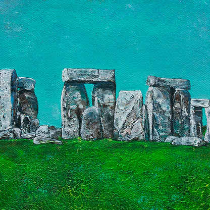 Visiting Stonehenge Original Art
