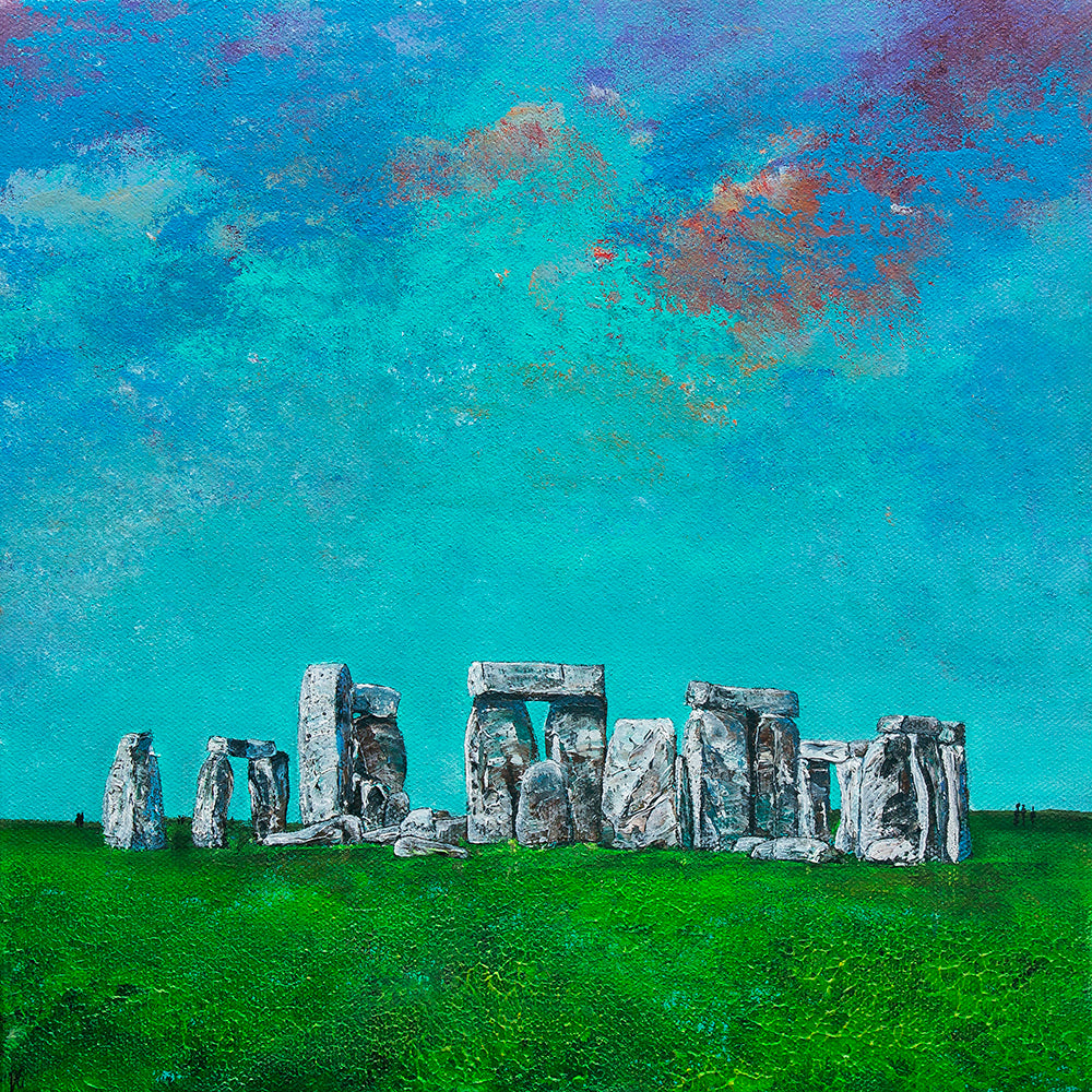 Visiting Stonehenge Original Art