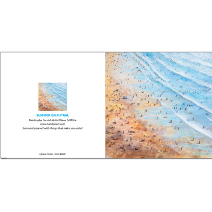 Summer on Fistral Greeting Card