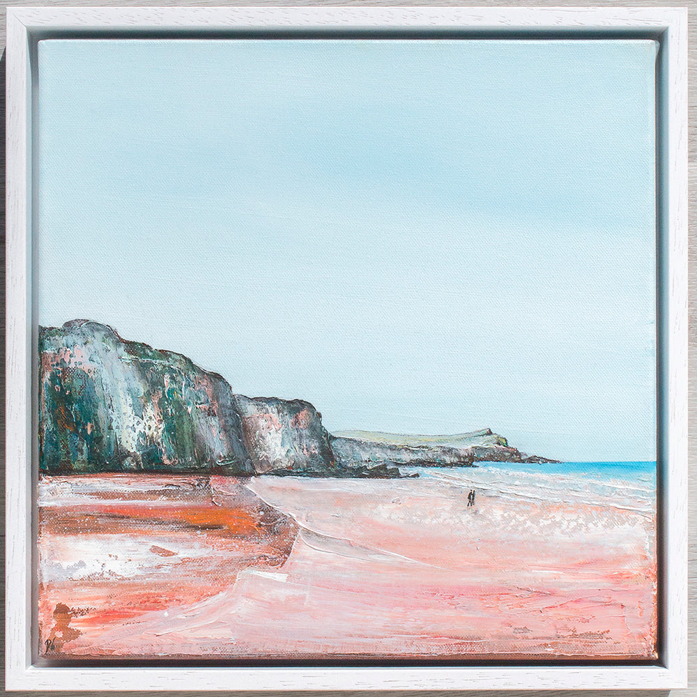 Trevelgue Head Whipsiderry Beach Original Art