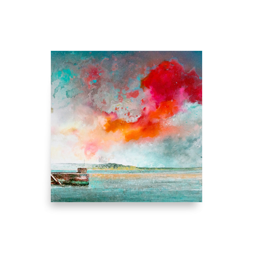 Rock from Padstow Art Print